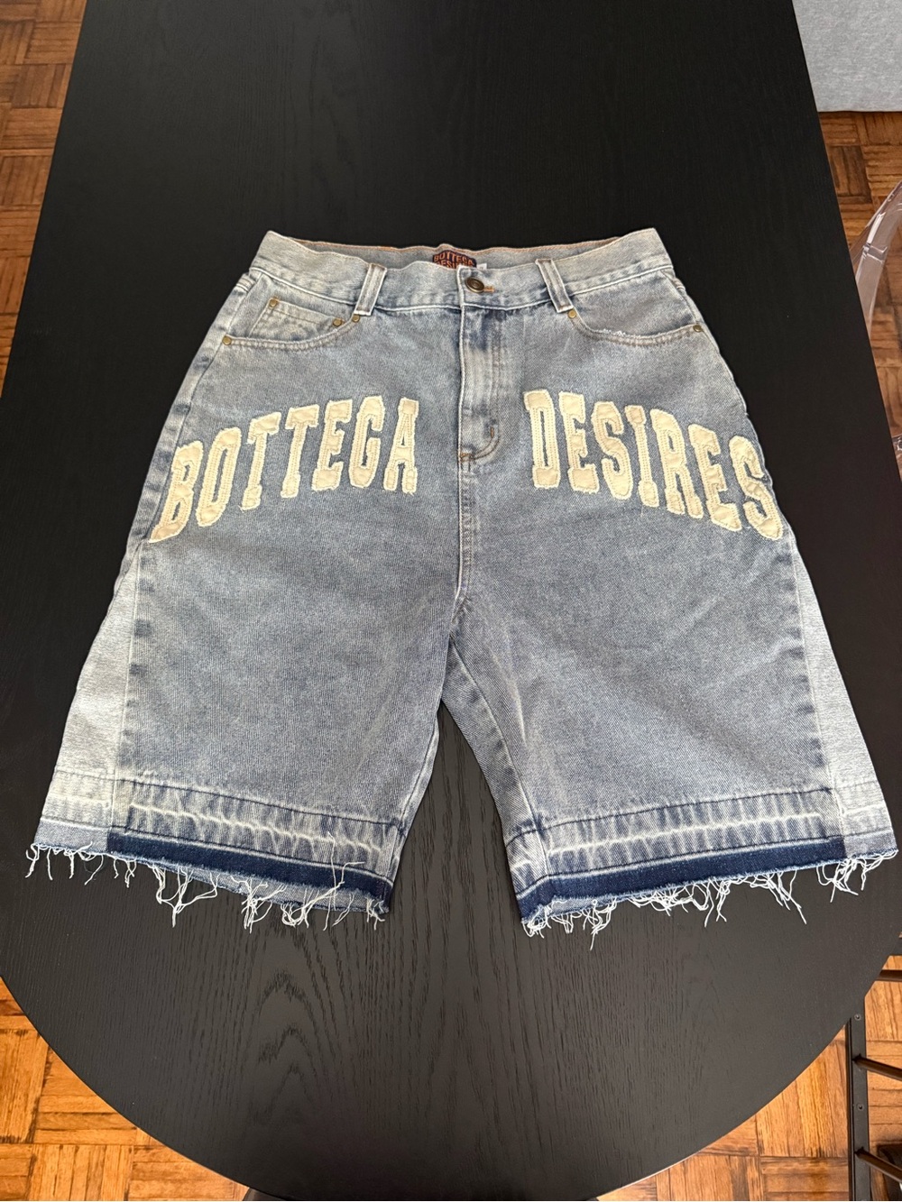 Bottega Desires Denim Baggy Shorts